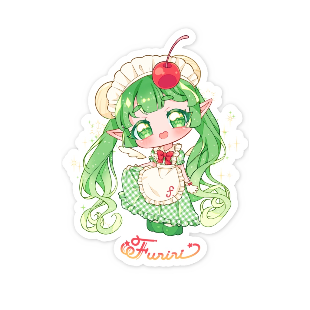 ふりりスマホステッカー(絵柄2種)