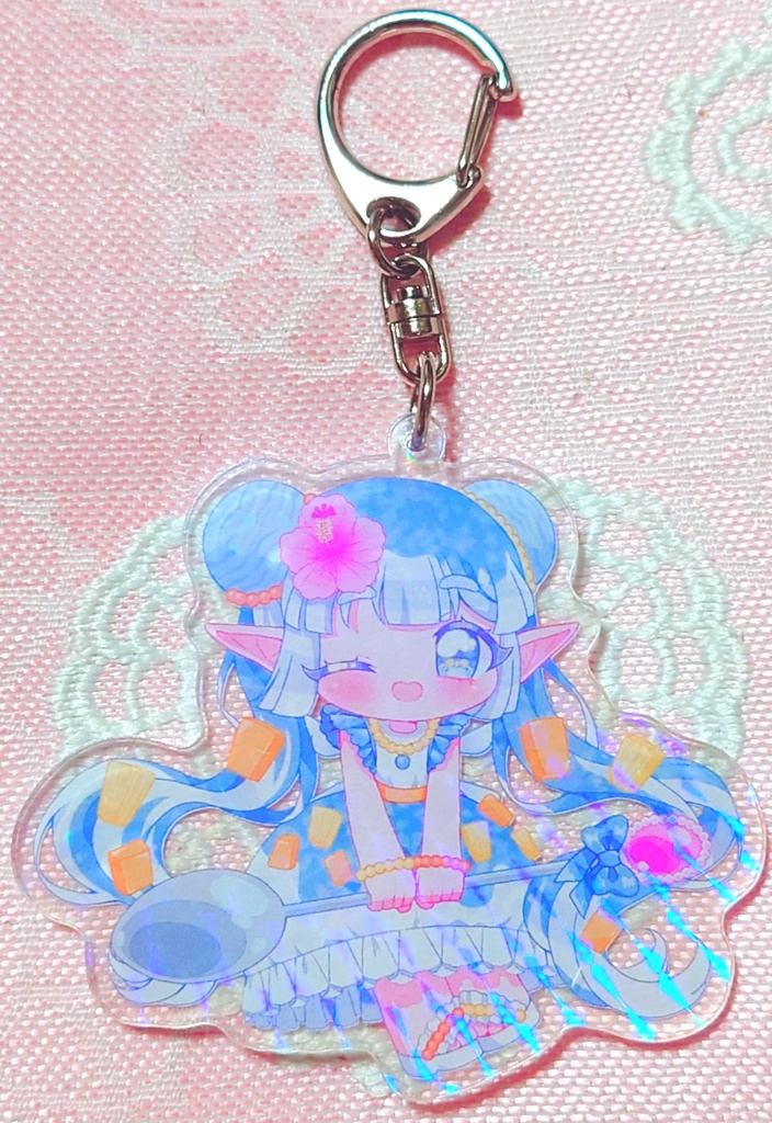 かき氷ふりりアクリルキーホルダー(ホログラム)