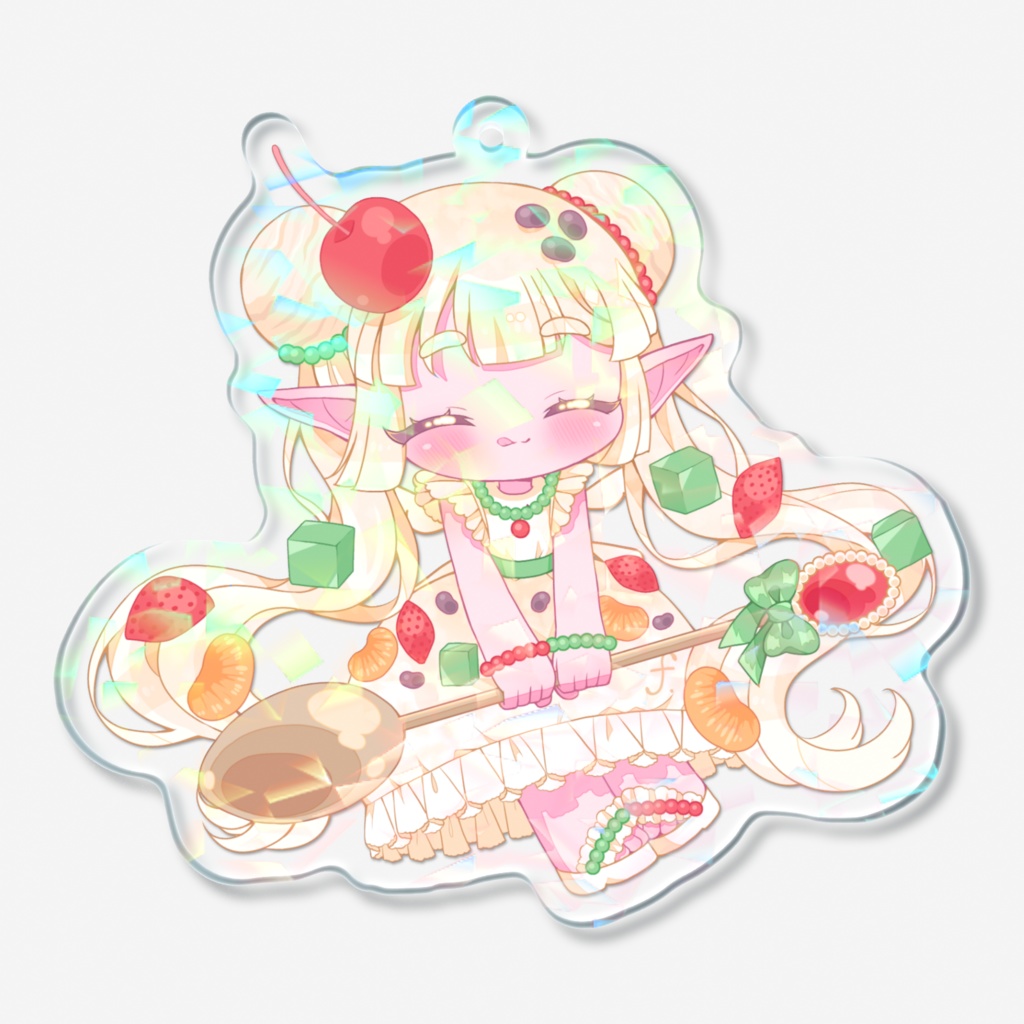 かき氷ふりりアクリルキーホルダー(ホログラム)