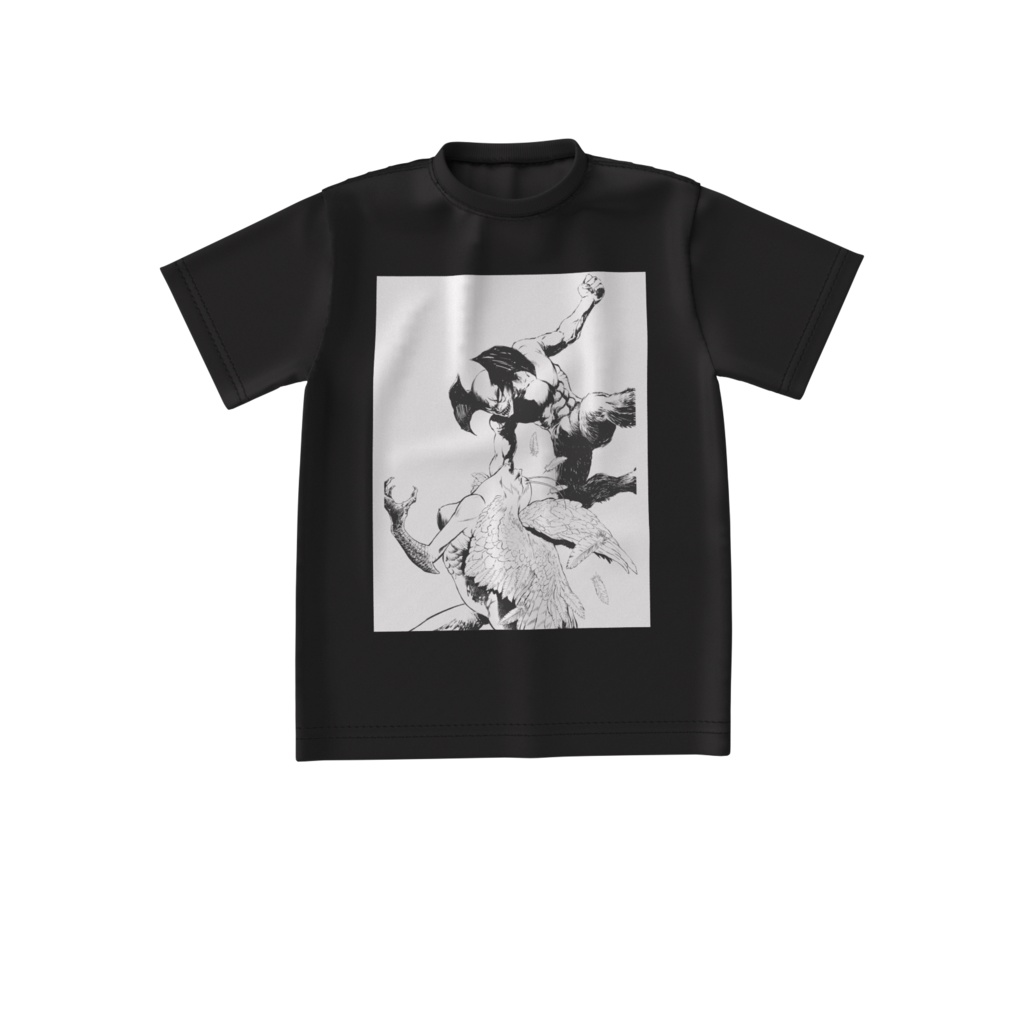 前面プリントブラッツクビックTシャツ