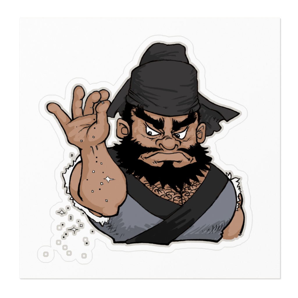 塩振り張飛 ステッカー