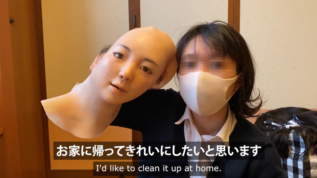 【メイキング】マスクを被ったり、脱いだり(雪/Yuki)