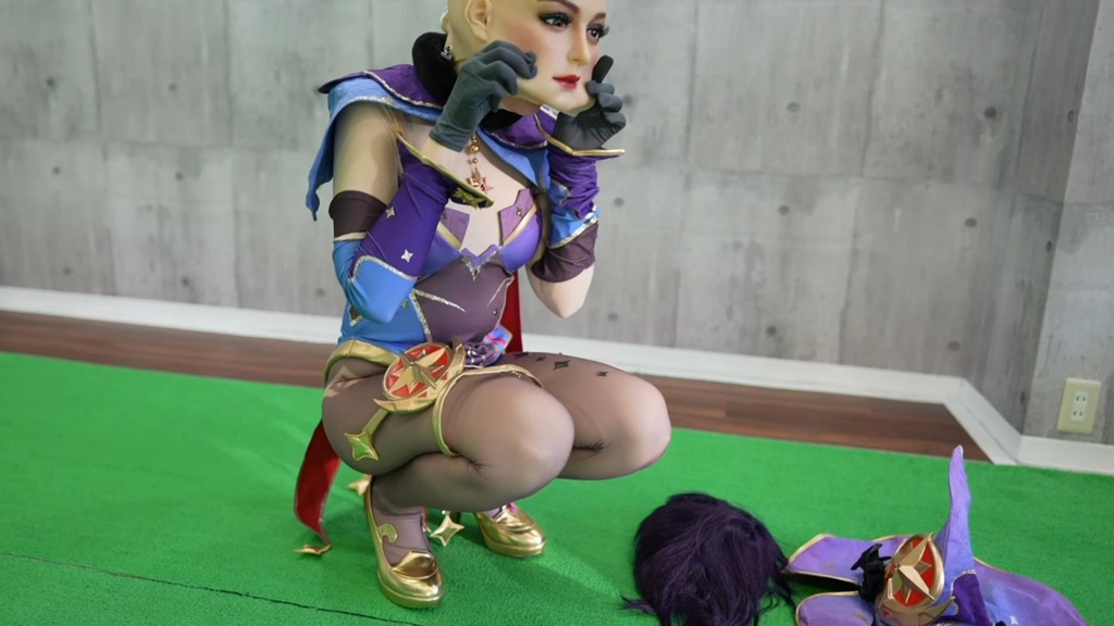 衣装着替え(肌タイツ&ラバータイツ)のメイキング映像(くみっきー・Kumiki)