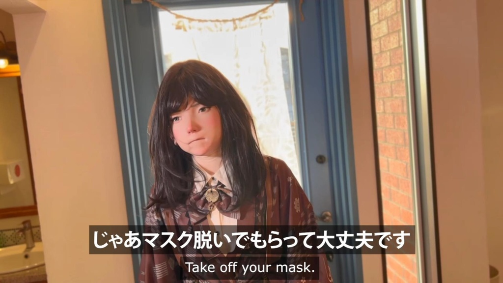 【マスク着脱オフショット】チヒロのカフェ&お外デビュー編