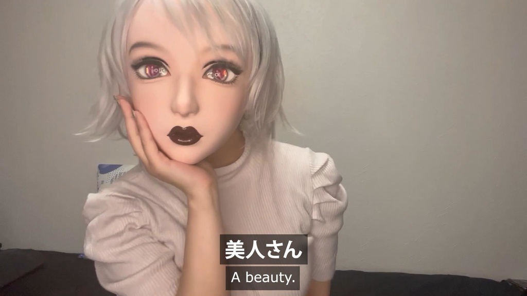 素肌の上から新マスクを試着(LISAさん)