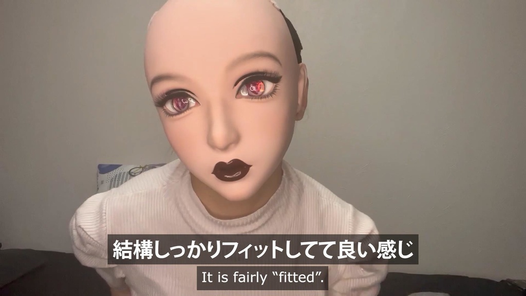 素肌の上から新マスクを試着(LISAさん)