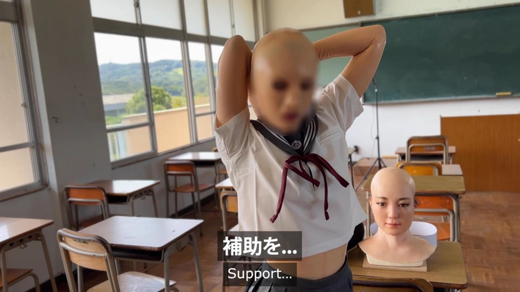 【撮影のオフショット】鈴宮小春マスクの着脱(キャスト:雪)