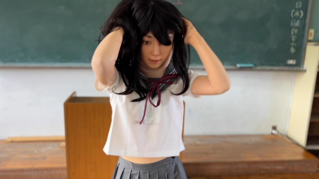 【撮影のオフショット】鈴宮小春マスクの着脱(キャスト:雪)