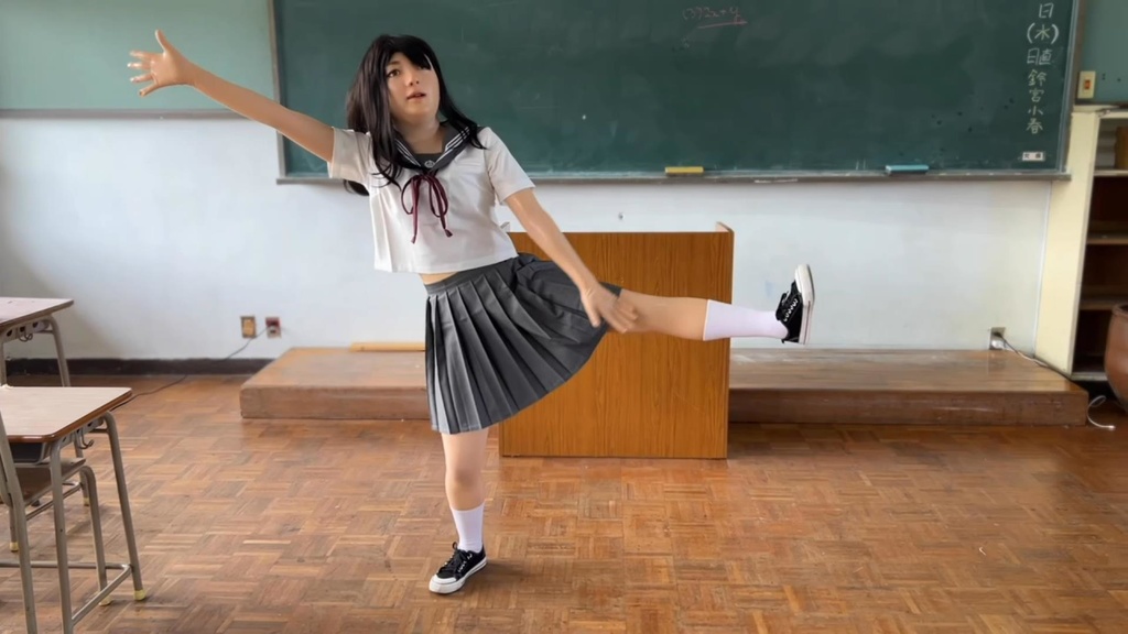 【撮影のオフショット】鈴宮小春マスクの着脱(キャスト:雪)