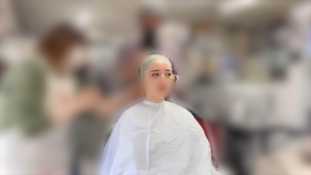 顔の型取り動画(ティナ)