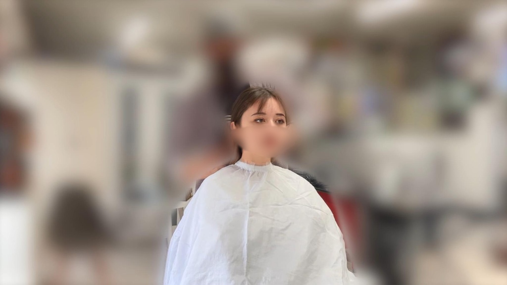 顔の型取り動画(ティナ)