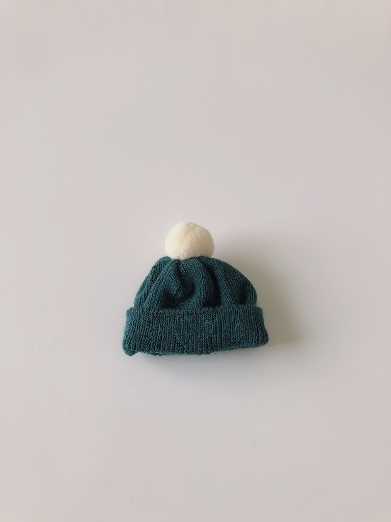 おまんじゅう　お帽子　グリーン