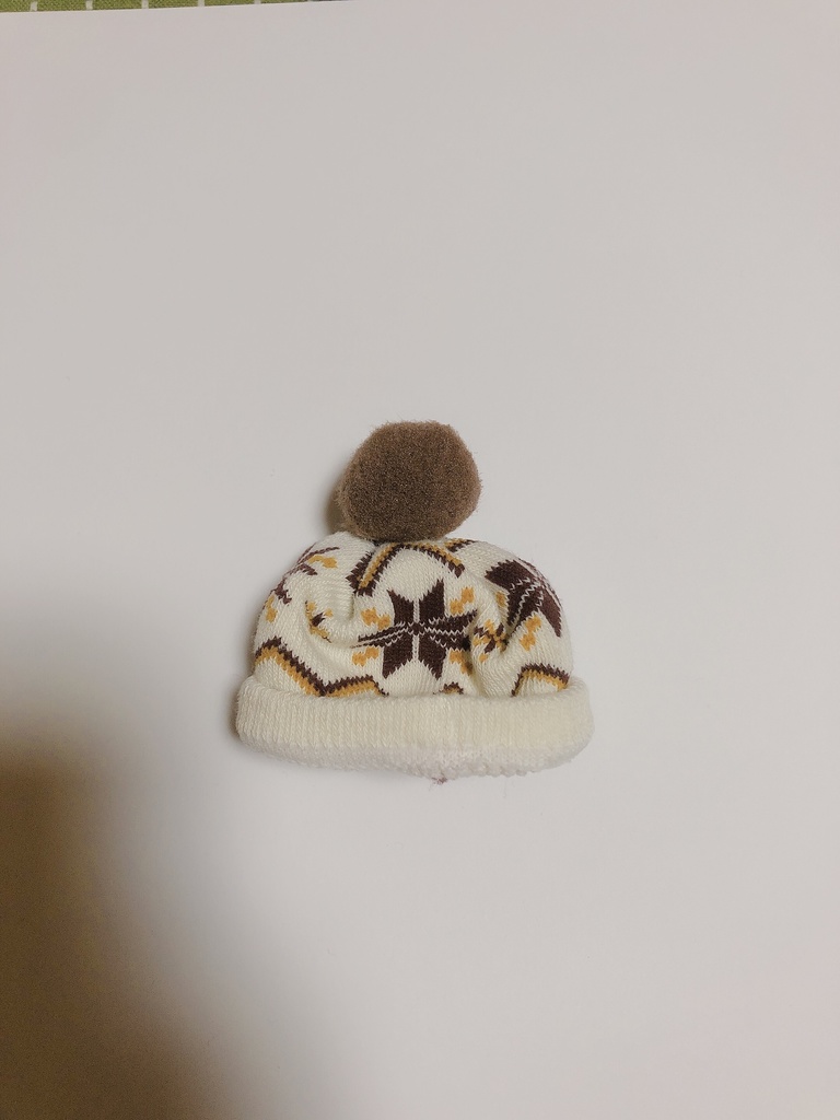 おまんじゅう　お帽子　おしゃれブラウン