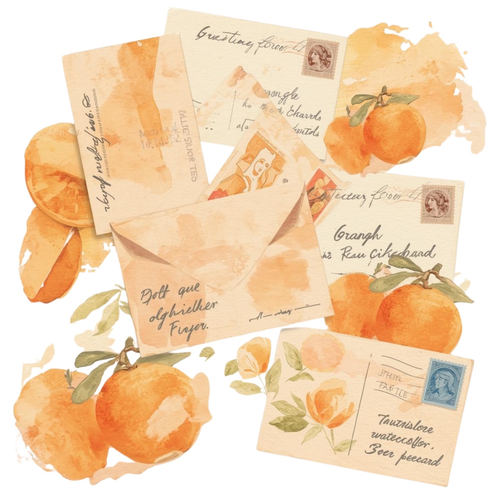 【旅行シリーズ2】水彩アンティーク風クリップアート10点セット|PNG背景透過