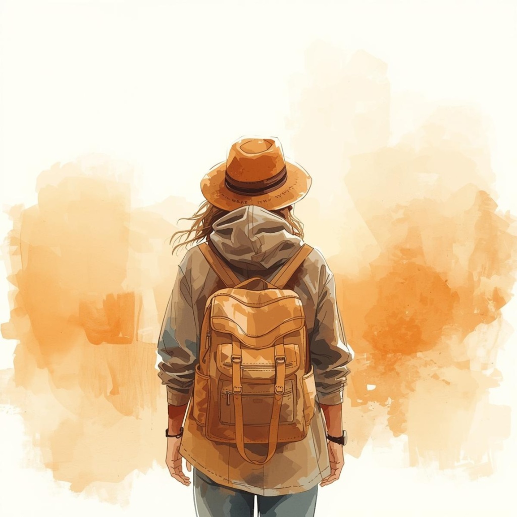 【旅行シリーズ2】水彩アンティーク風クリップアート10点セット|PNG背景透過