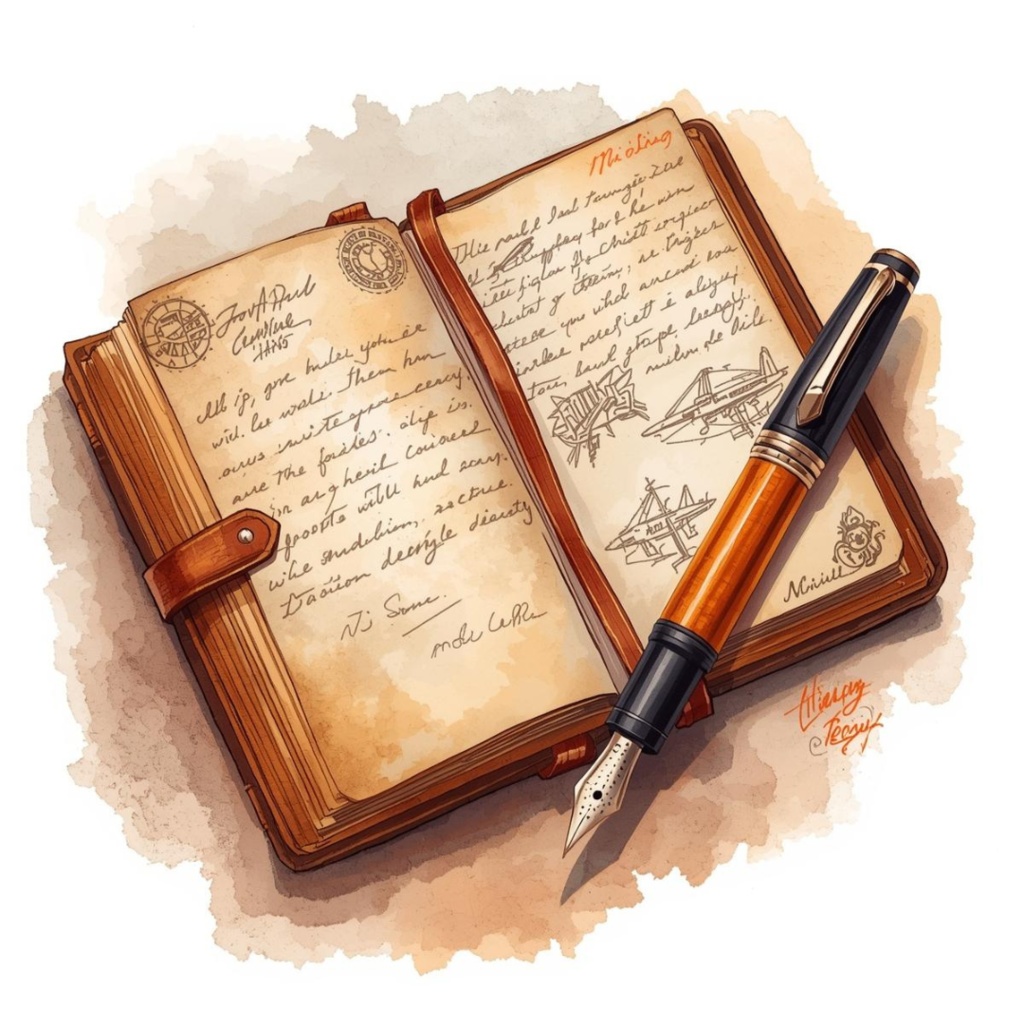 【旅行シリーズ2】水彩アンティーク風クリップアート10点セット|PNG背景透過