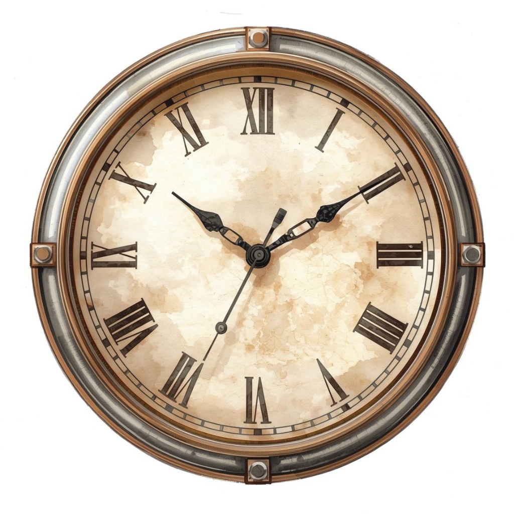 水彩アンティーク家具クリップアート10点セット(PNG)