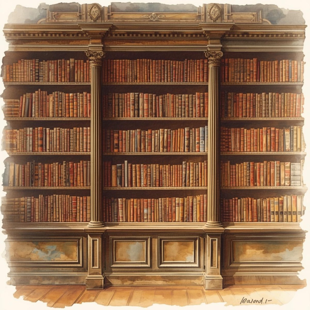 水彩アンティーク家具クリップアート10点セット(PNG)