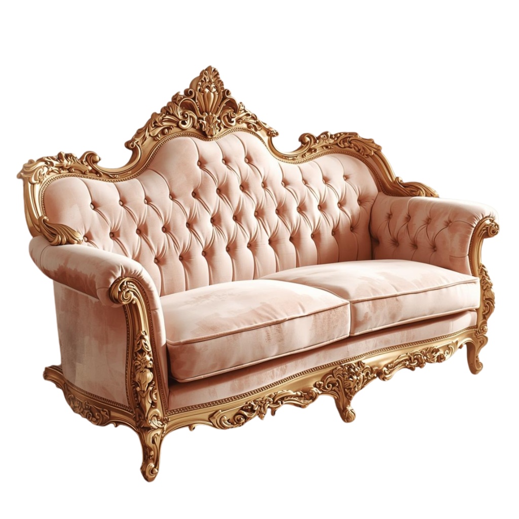 水彩アンティーク家具クリップアート10点セット(PNG)