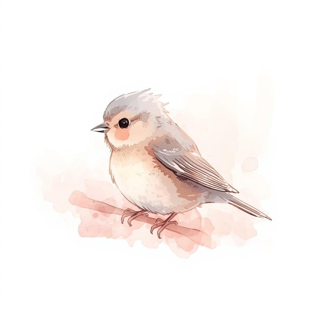 やさしい水彩アニマルクリップアート|イラスト素材(PNG背景透過)