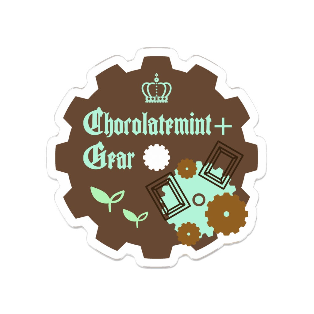 Chocolatemint＋Gearロゴアクリルバッジ（各種）