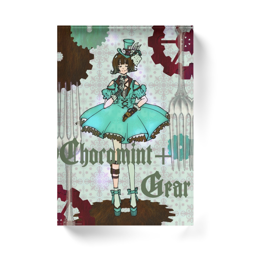 幻想を夢見るものへ【Chocolatemint+Gear】アクリルブロック(クリア・ホワイト各種)