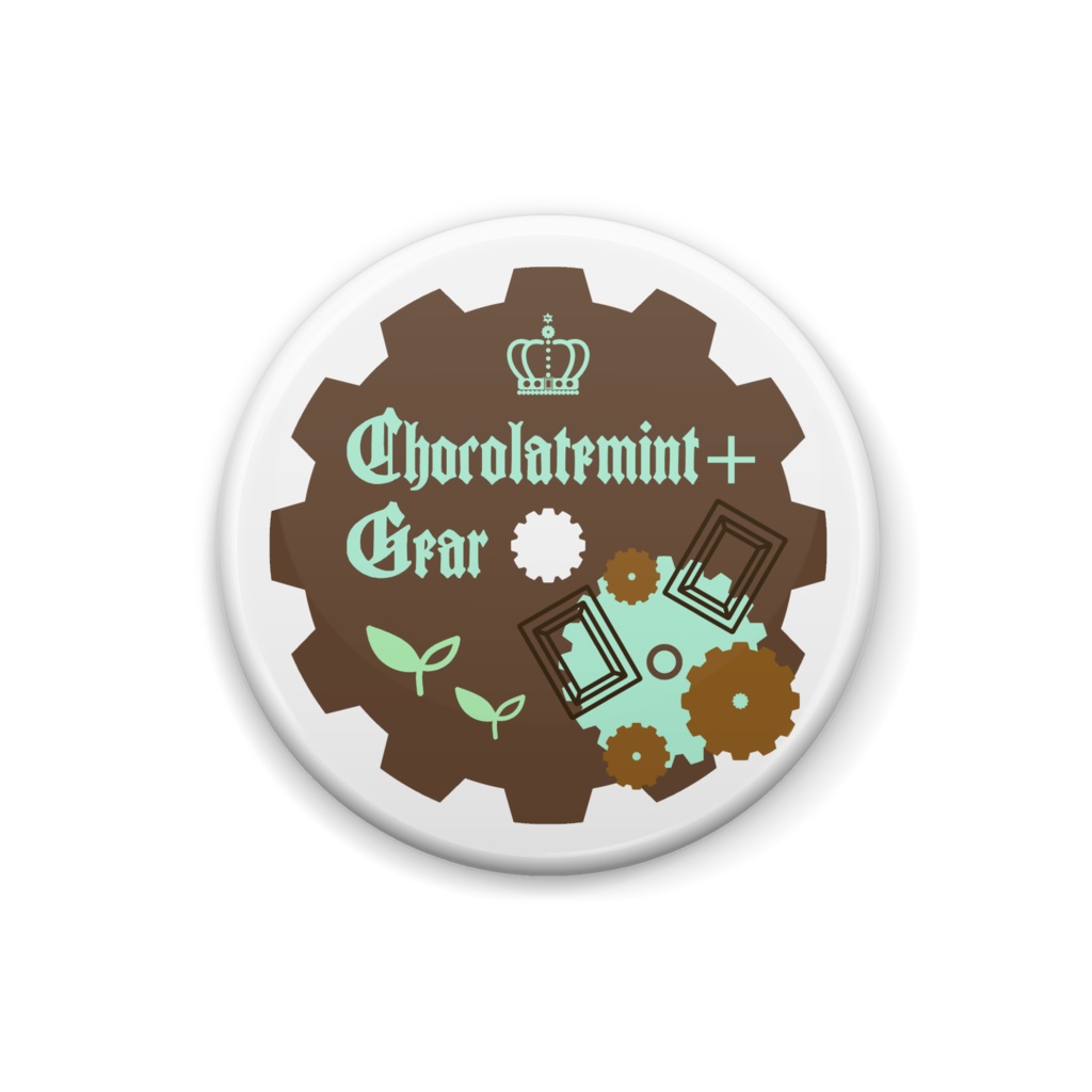 Chocolatemint＋Gearロゴ缶バッジ（各種）