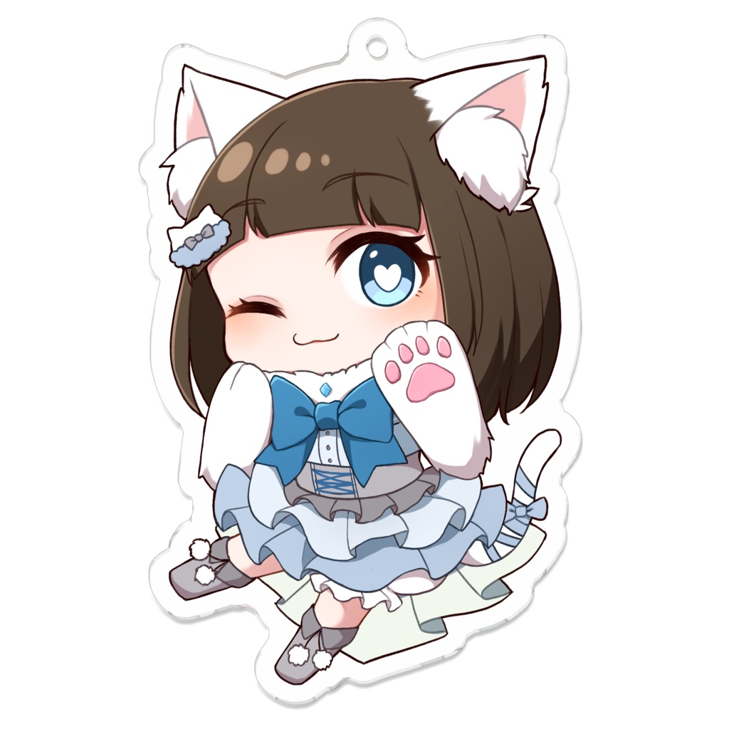 如月白涙 アクリルキーホルダー Ver冬服