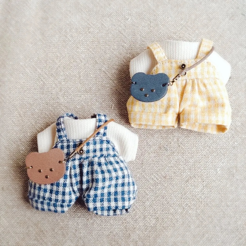 チェックサロペ3点セット