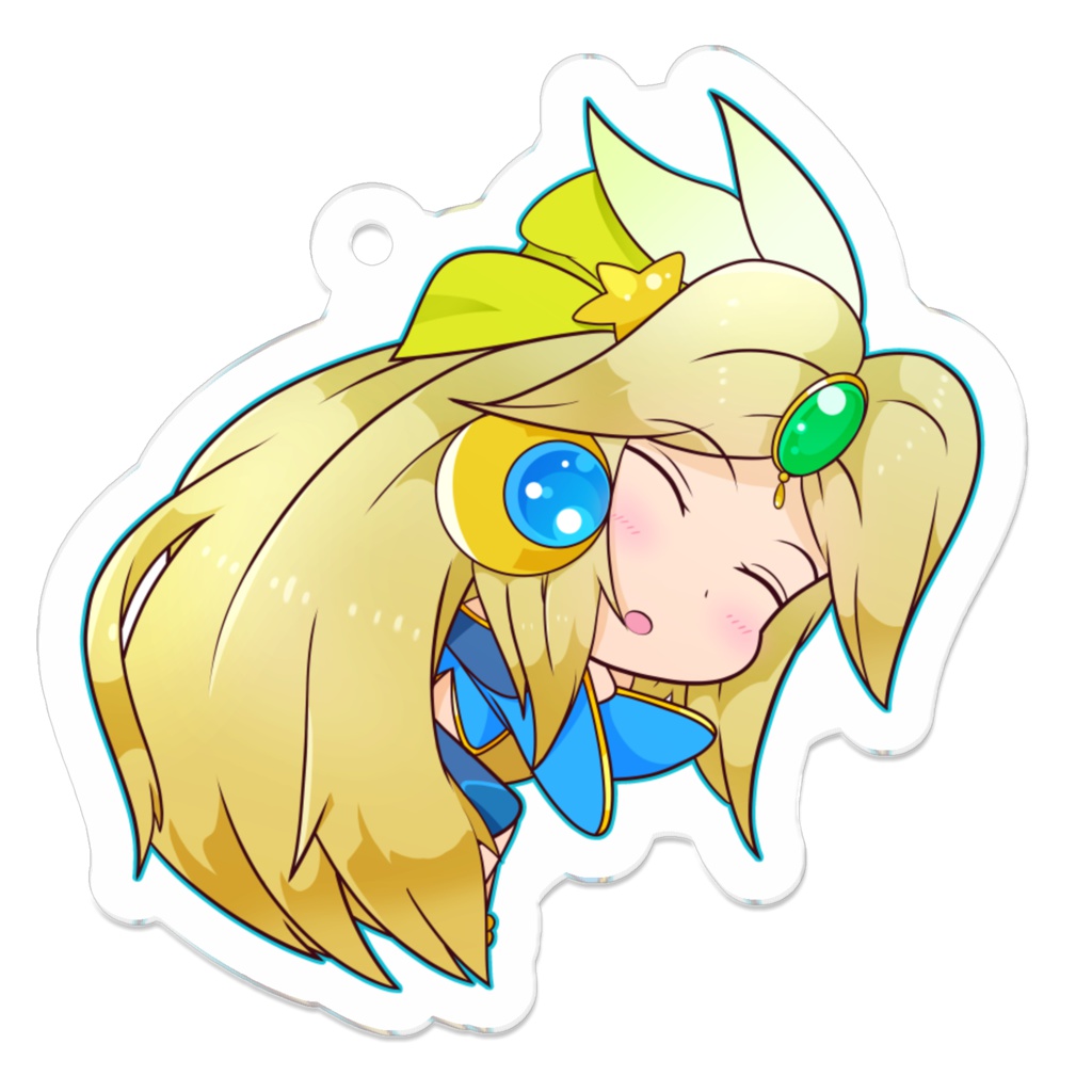 すやすやアイン姉さん キーホルダー 50 × 50 (㎜)