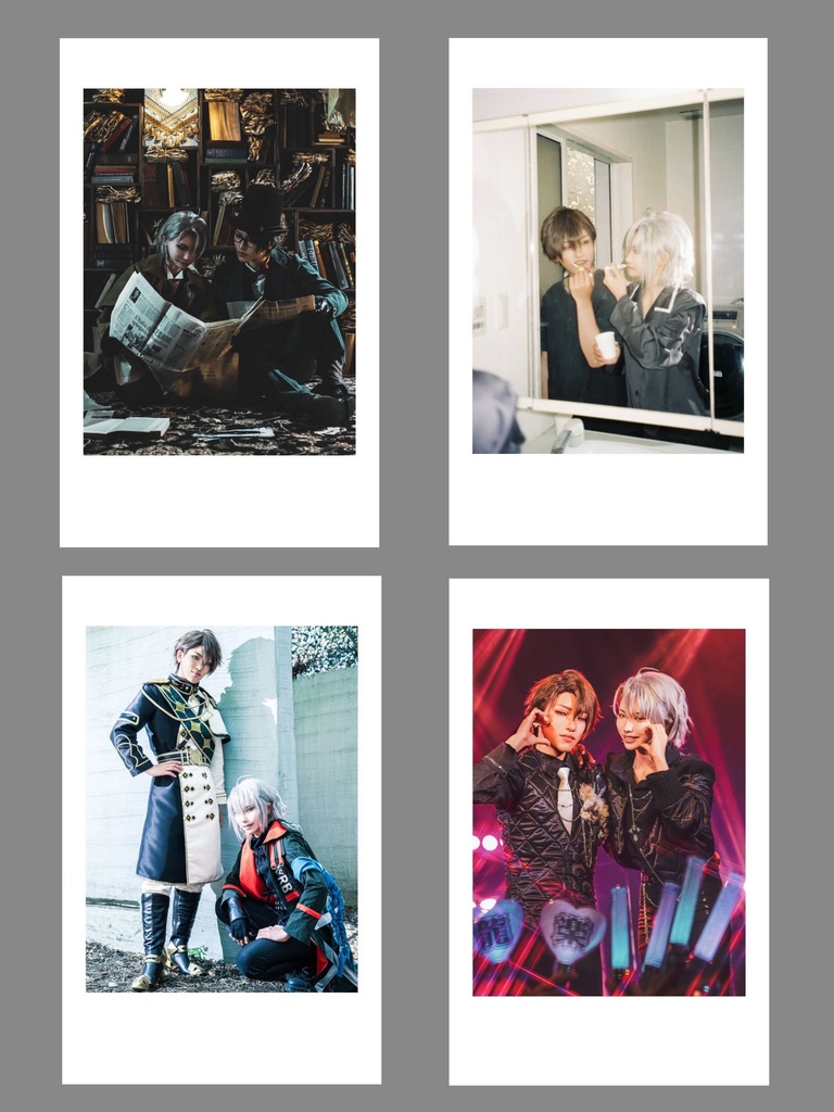 チェキ風フォトカード4枚セット