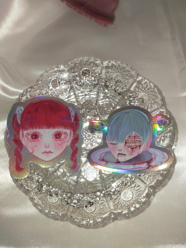 お顔ステッカー(全二種)