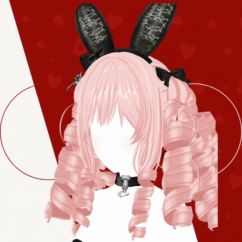Vroid 3D ロマンティックカール – Romantic Pink curls