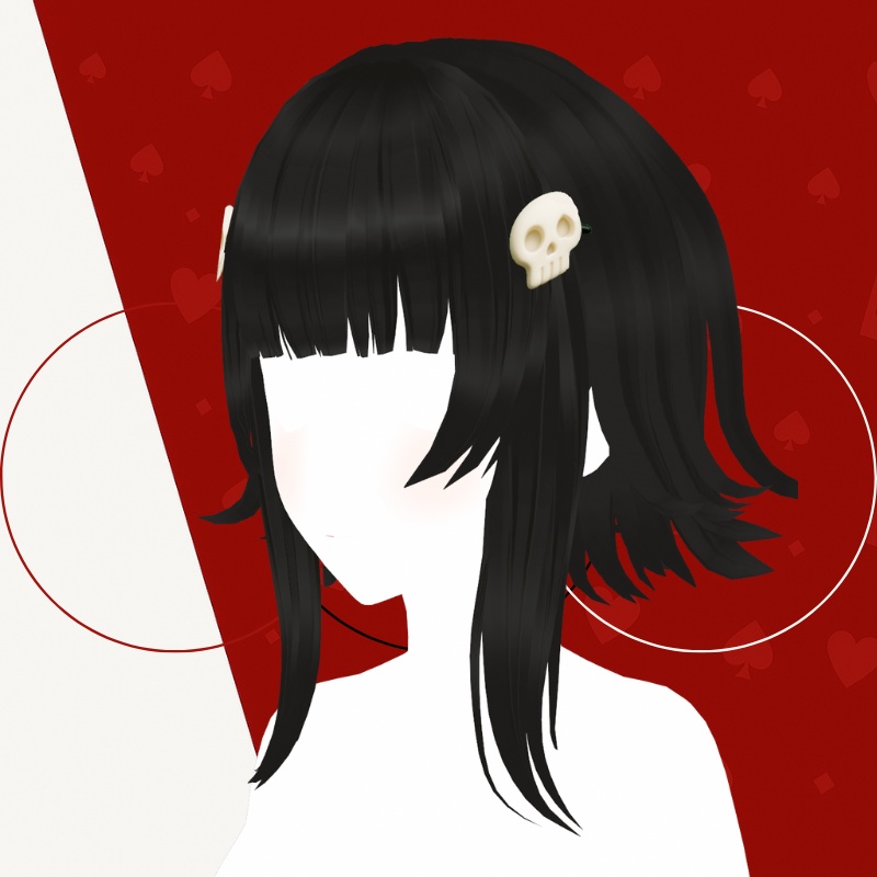 ゴシックドールカット・3D Vroid用 - 3D Gothic Doll Cut