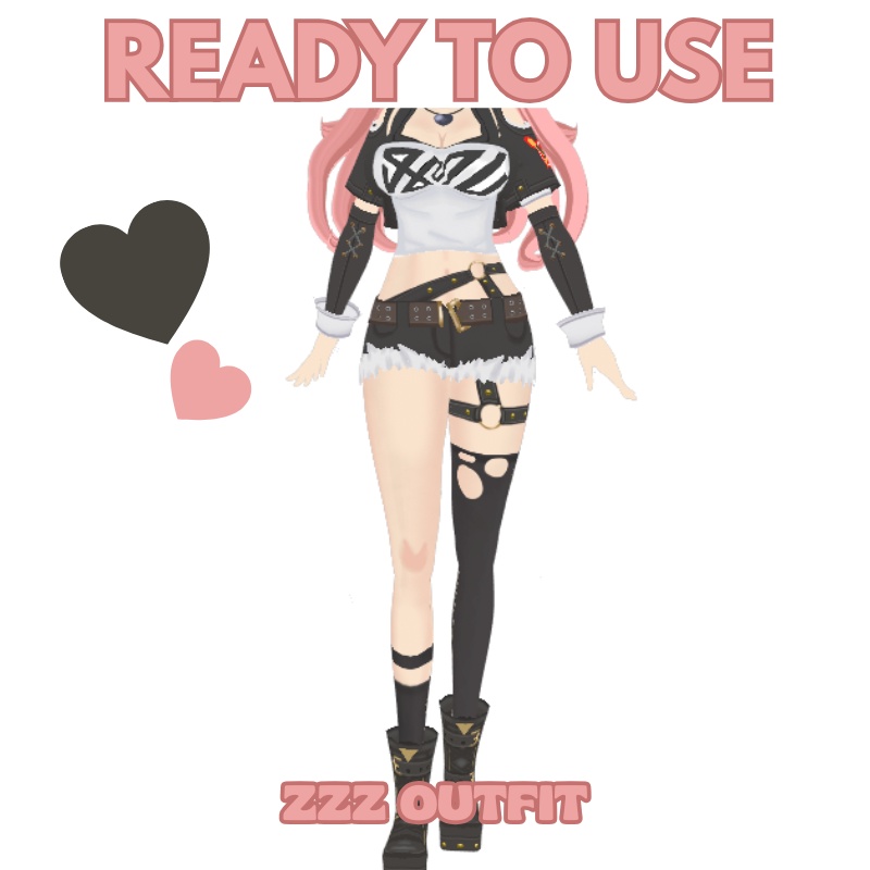 3D VROID OUTFIT - ZZZ NICOLE COSPLAY