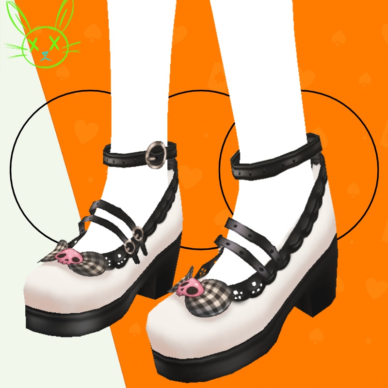 スカルキス -  Skull Kiss 3D Vroid Shoes