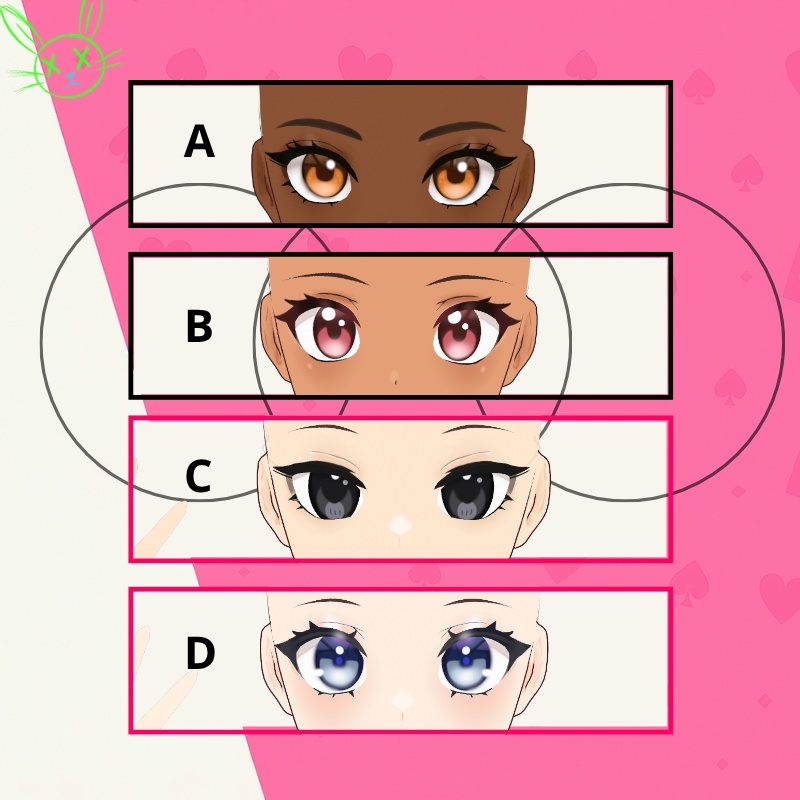 DRESS MY VTUBER - 3D VTUBER BASE (4 shades)