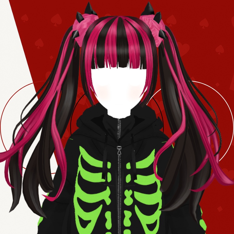 毒かわツイン - Edgy Twintails 3D VRoid