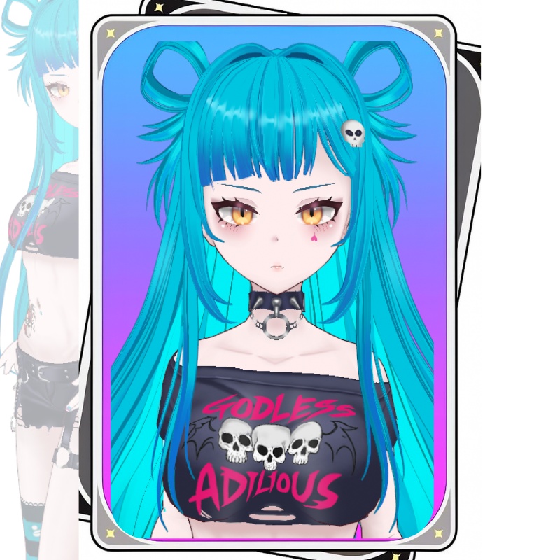 3D VTUBER PUNK EDITION - BLOO SKULLBREAKER