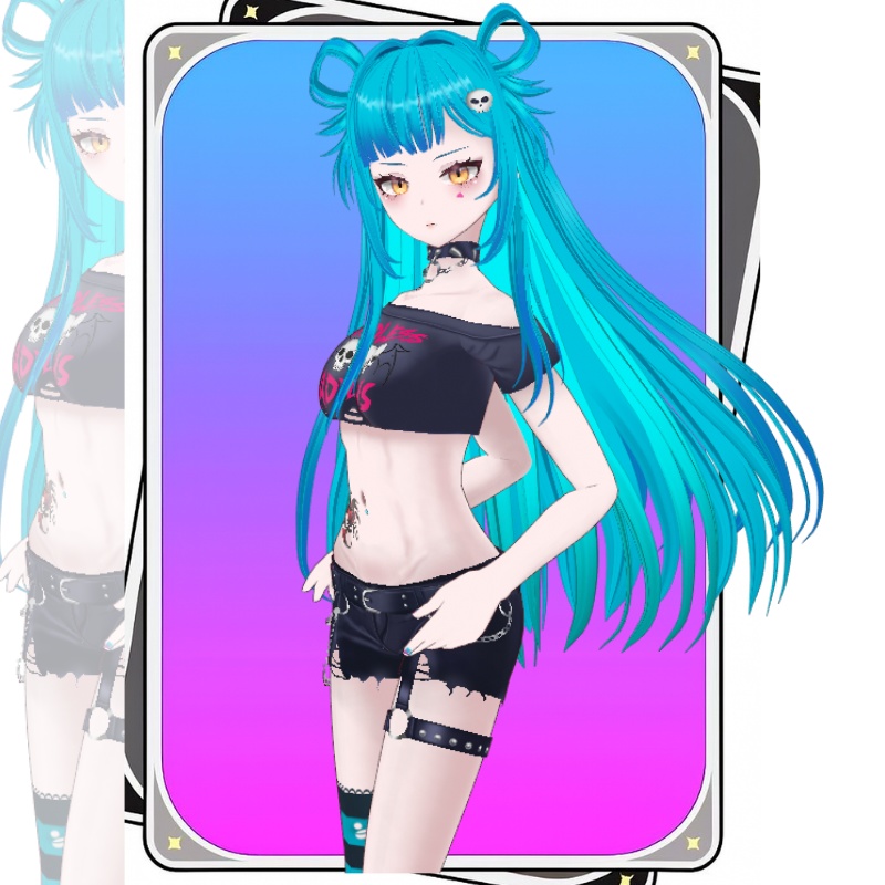 3D VTUBER PUNK EDITION - BLOO SKULLBREAKER