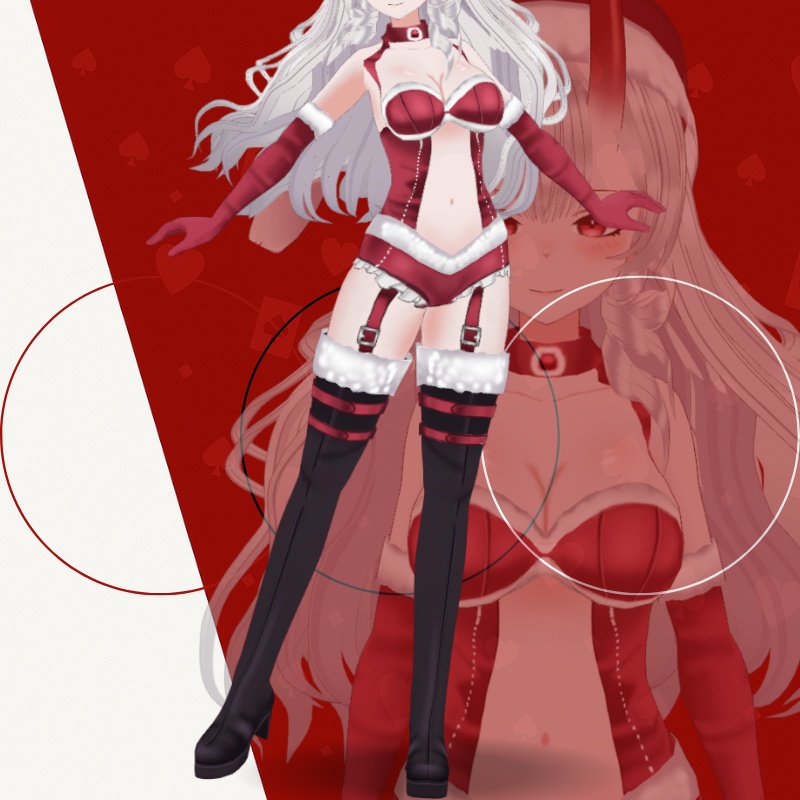 3D VRoid限定・紅玉サンタの誘惑コーデ - Sexy Santa Outfit