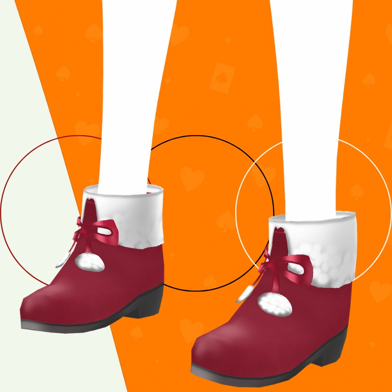 もこもこXmasブーツ【VRoid/3D】 - Cute Xmas Boots