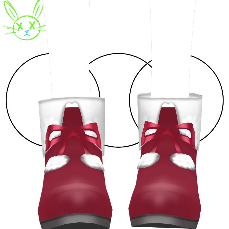 もこもこXmasブーツ【VRoid/3D】 - Cute Xmas Boots