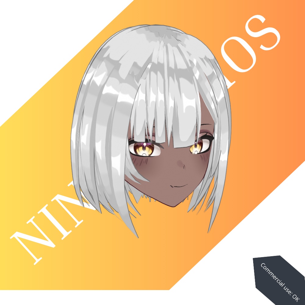 ゴーストラインボブ - Ghostline White Bob Hair preset