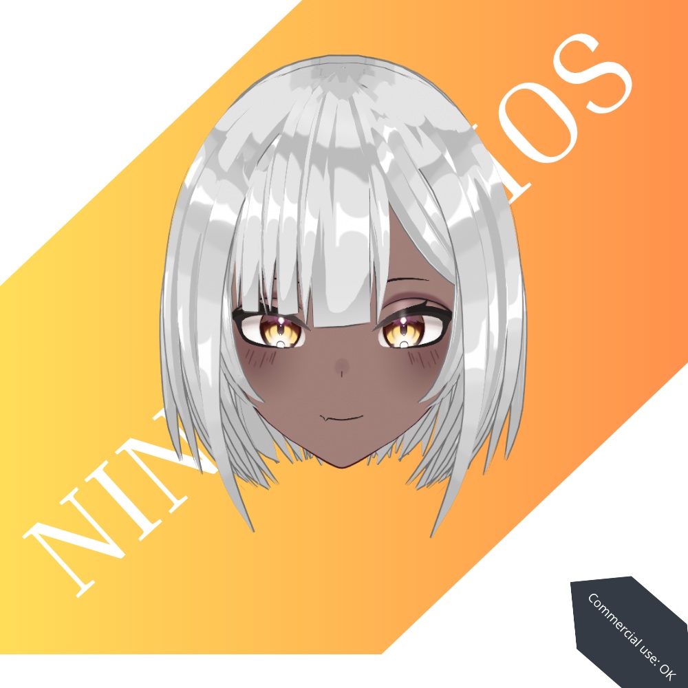 ゴーストラインボブ - Ghostline White Bob Hair preset