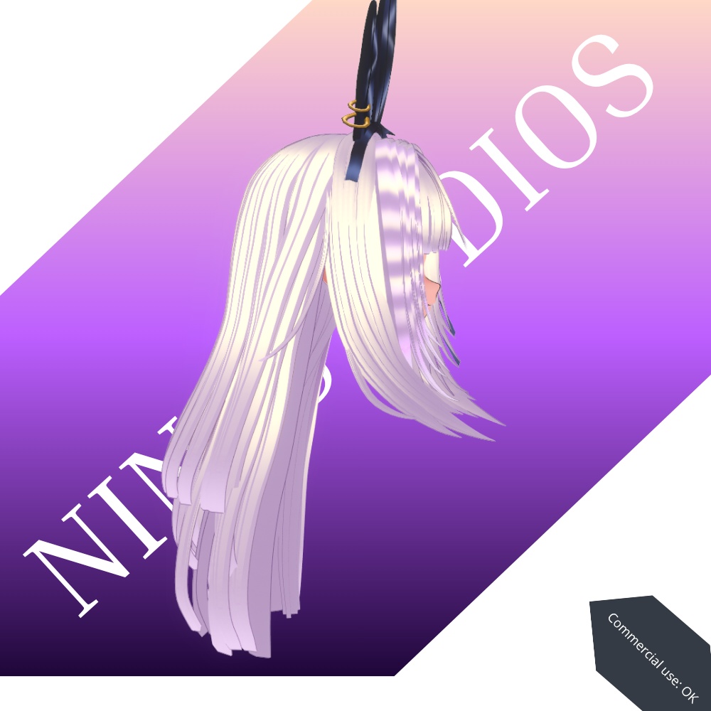 ストライプ前髪・デビルキュート - Diabolic Bunny Hair Preset