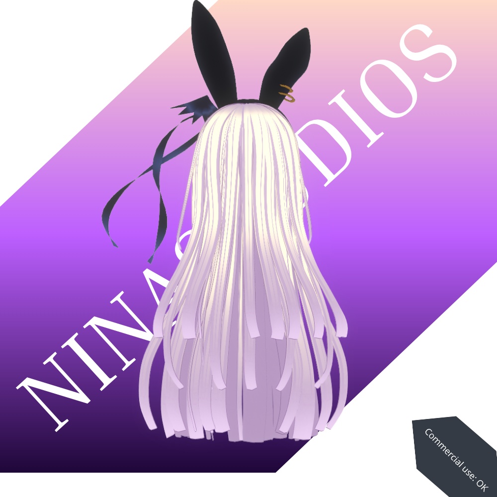 ストライプ前髪・デビルキュート - Diabolic Bunny Hair Preset