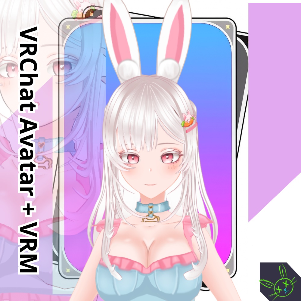 3D Avatar VRChat/VRM - Sakura Easter Bunny (OC)