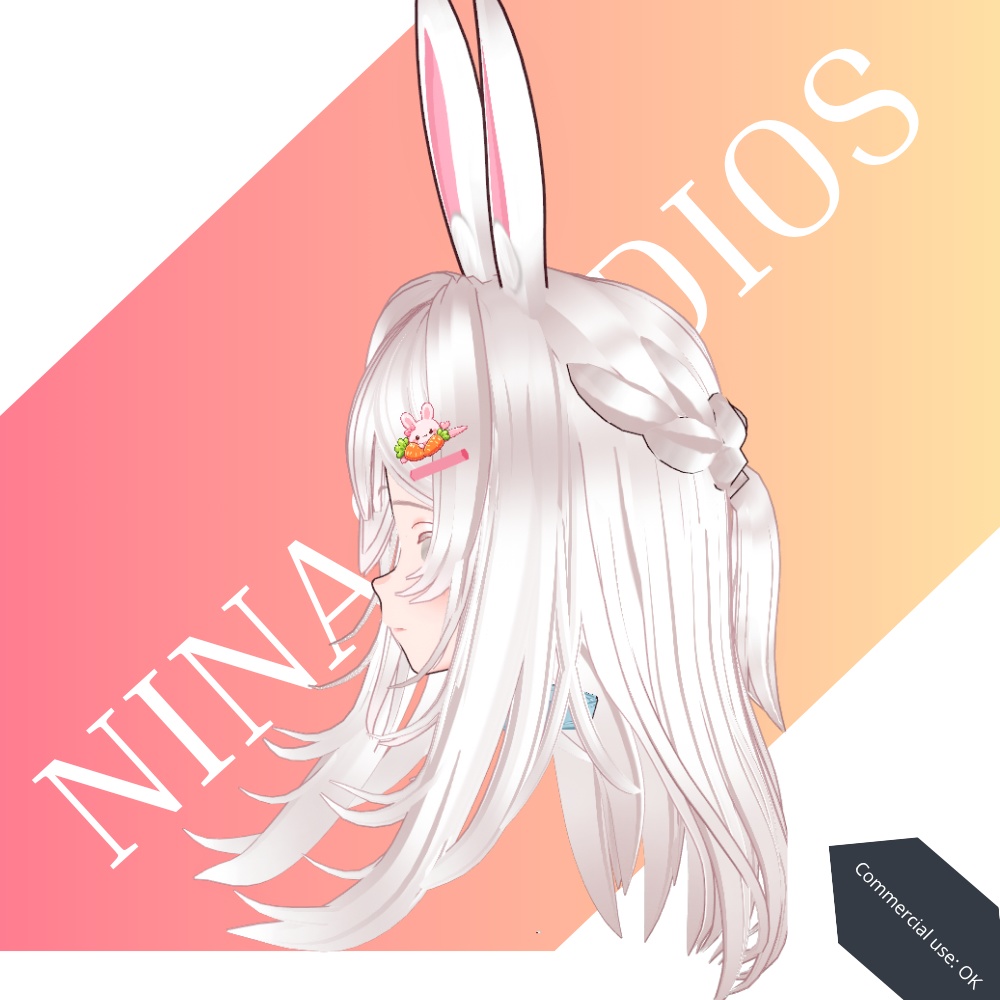 ピンクバニー・イースターヘア - Sakura Bunny Easter Hair – VRoid Preset