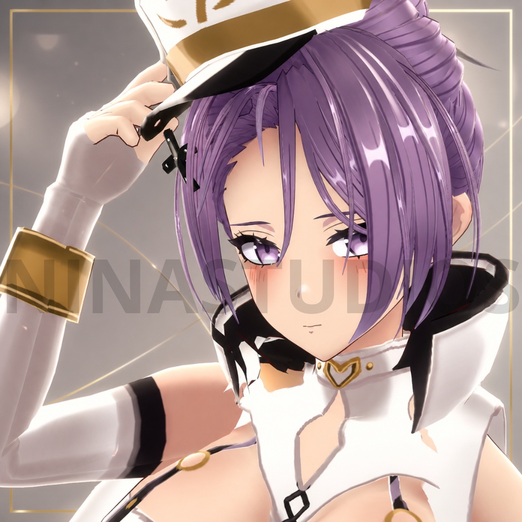 3D VRChat Avatar (LIMITED EDITION) - Sumire すみれ Royal Military /VRM Compatible